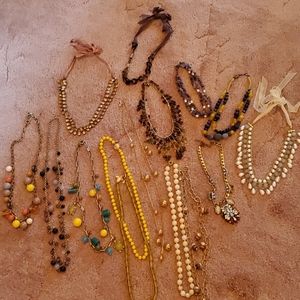 Vintage lot of J.Crew Anthropology necklaces